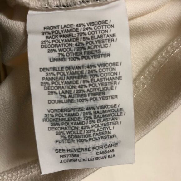 J Crew Silver Ivory Stripe Blue Gray Textured Boucle Sleeveless Shell S - Picture 7 of 8